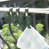 Kuber Industries Multipurpose Bar Hooks & Pins for Laundry, Kitchen, & Wardrobe| ABS|Durable, Strong Grip|Easy To Use|77024(g)|Pack of 18|Green